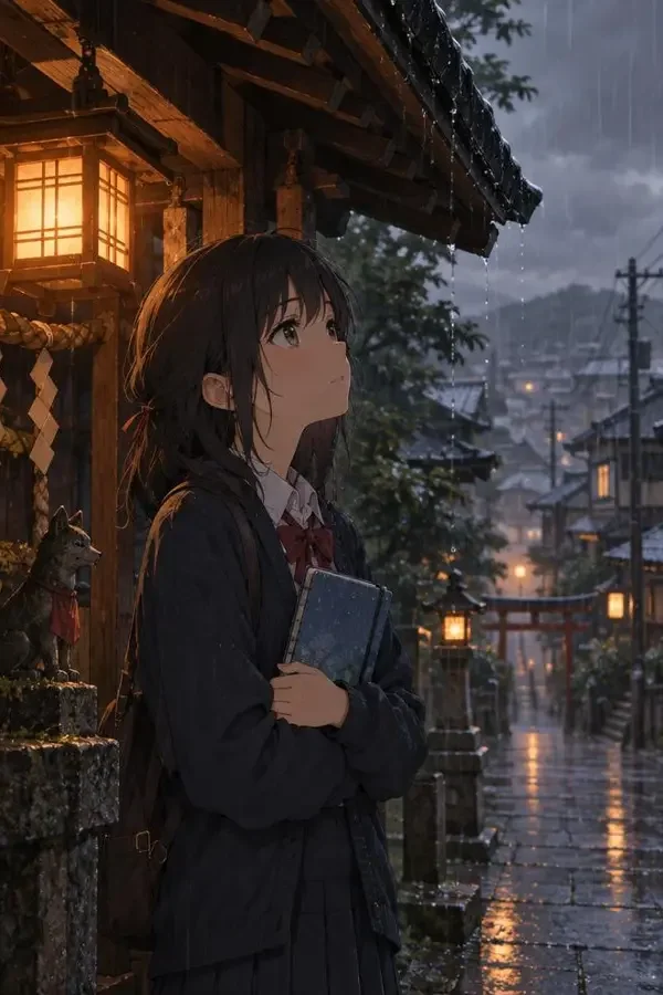 《数雨的少女》2026 年日本动画电影海报封面